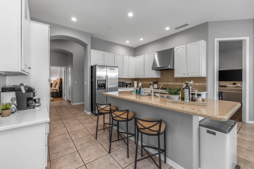 Spacious and open kitchen area