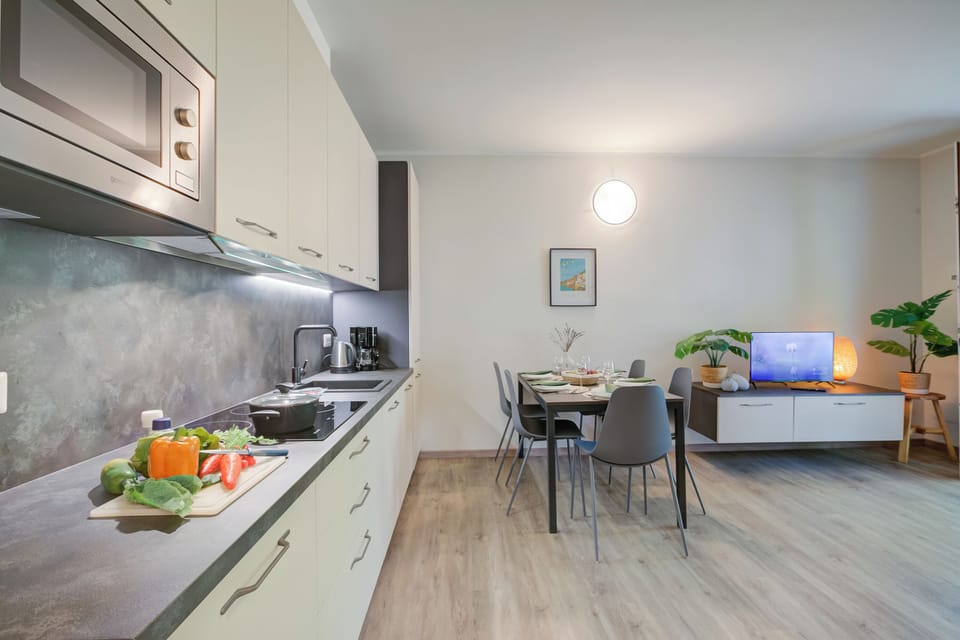 Kitchen and dining area