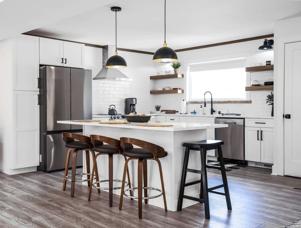 Craft your favorite dishes in the fully equipped kitchen