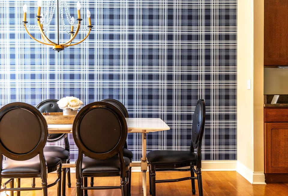 Elegant meals can be enjoyed at the dining table, offering seating for 6