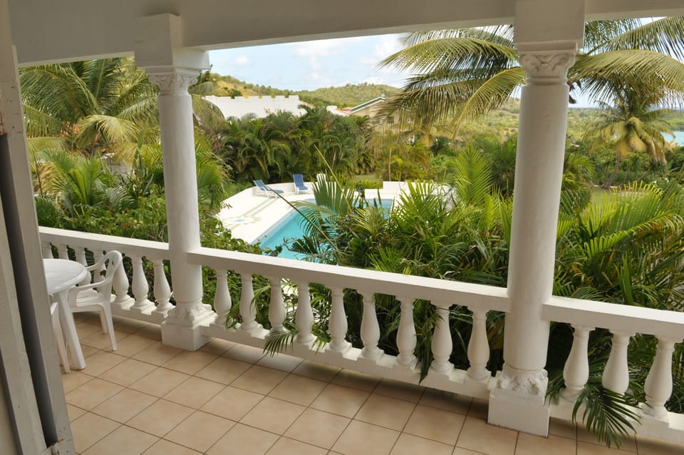 Your balcony view of the shared pool