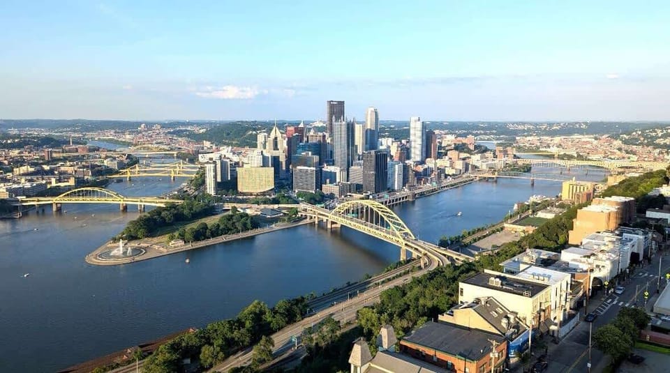 Beautiful city view from Mt. Washington overlook. 