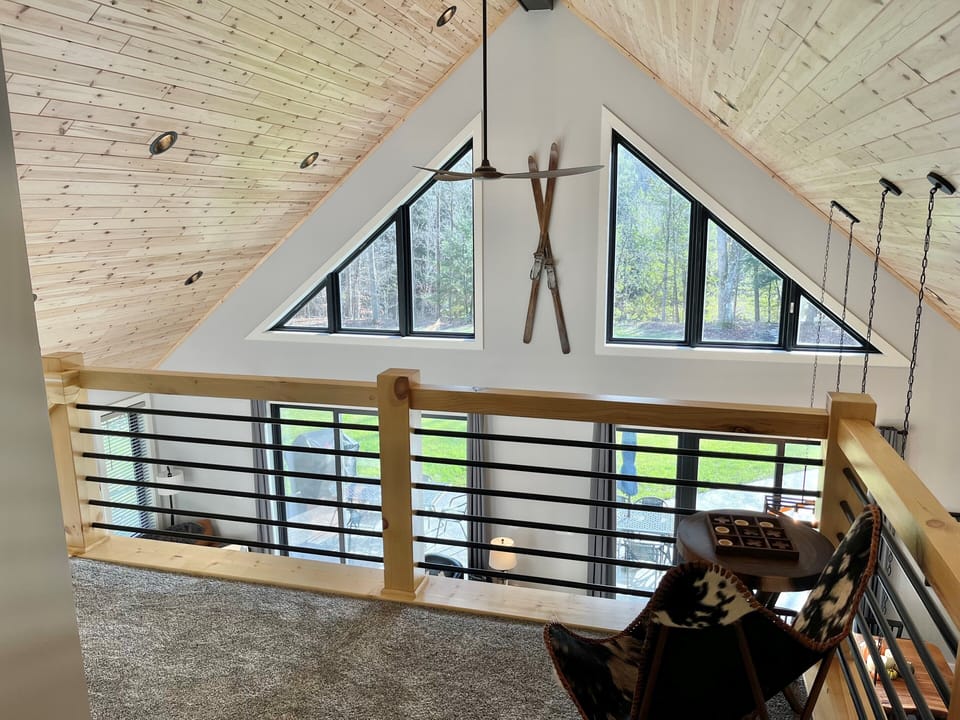 Take in the beautiful backyard views from the balcony.  