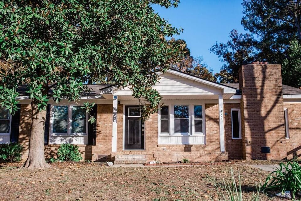 Guests will feel right at home in this charming brick house.