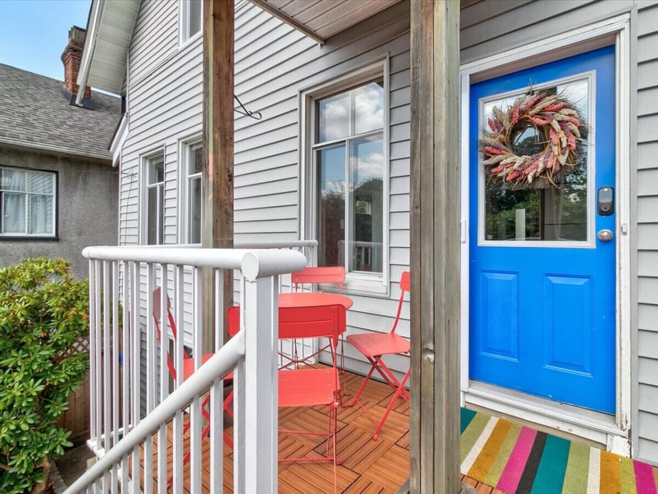 Little patio off the kitchen for your morning coffee