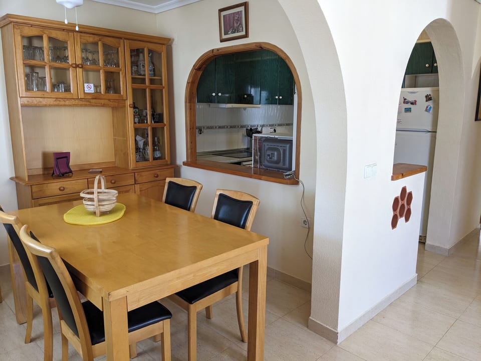 Dining room and kitchen