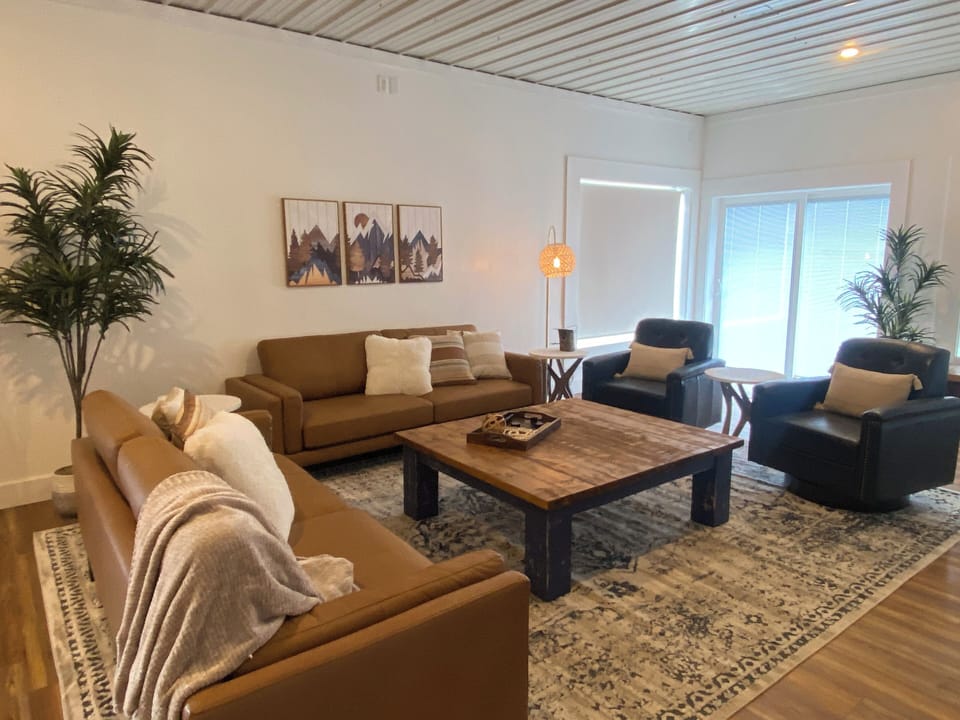 Spacious living room for movies or games