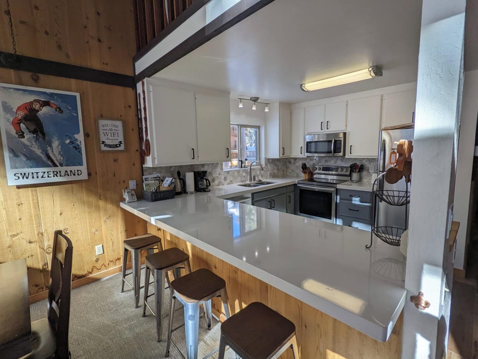 Kitchen with sitting bar