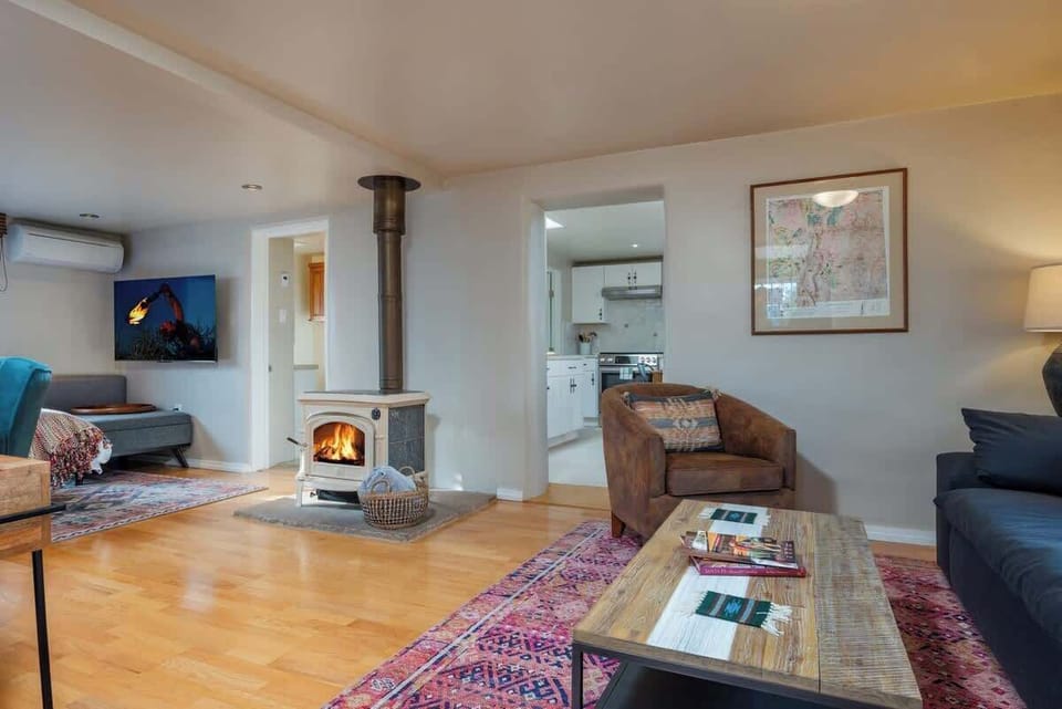 Cozy up by the wood-burning stove. (Open November 1st - March 31st)