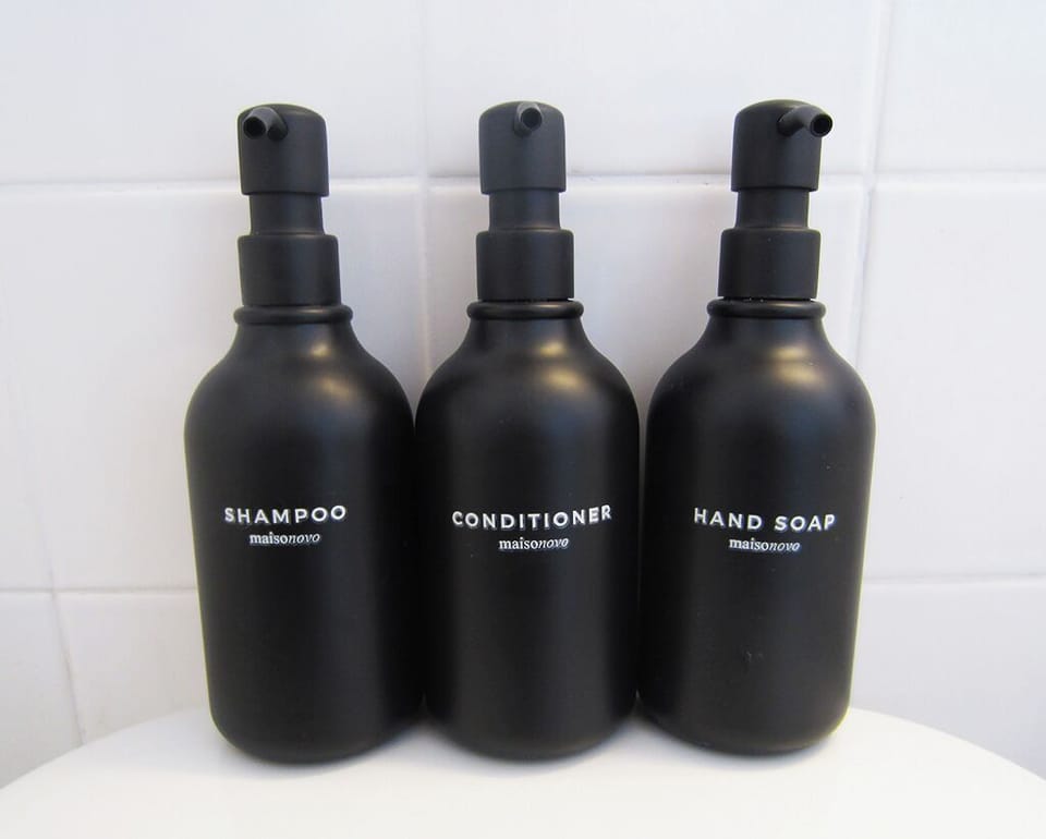 Aveda shampoo and conditioner.