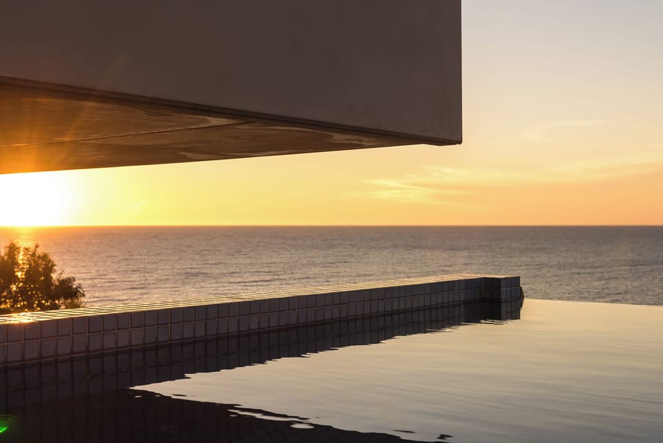 Sunsets from pools edge