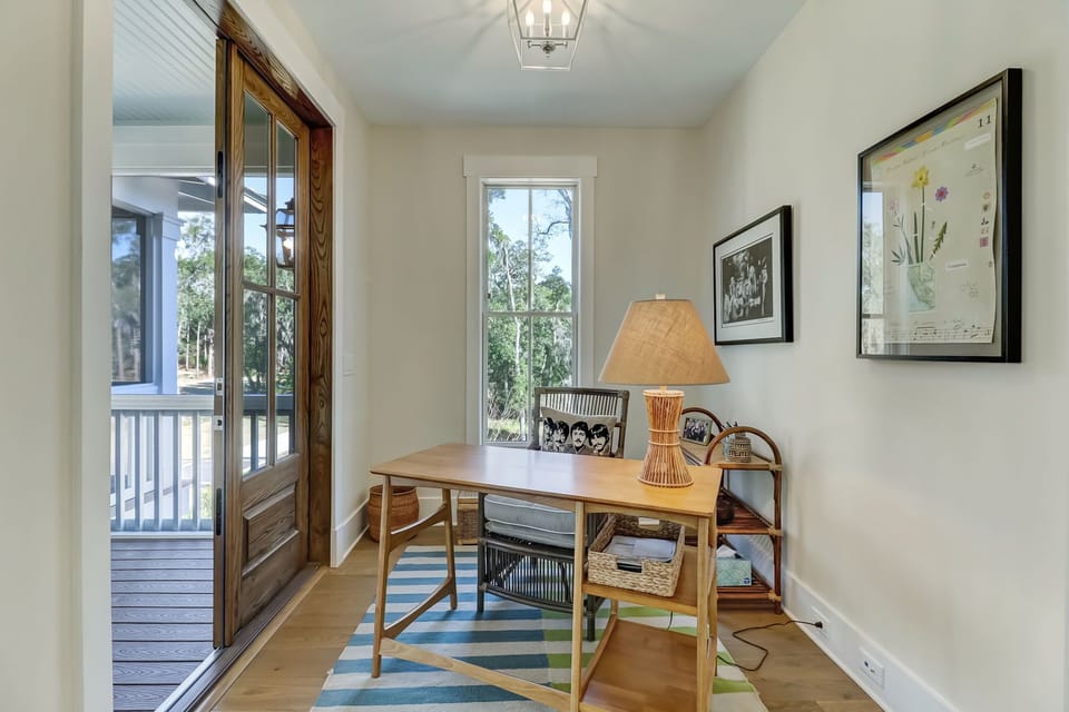 Desk and Chair Available in the Bright Space