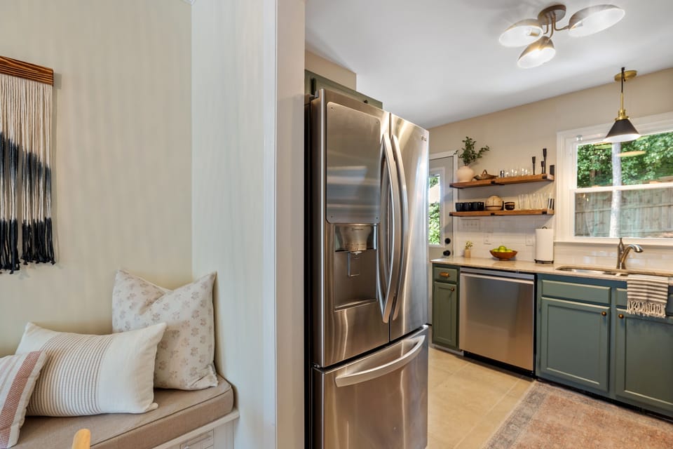 View of kitchen from the nook.
