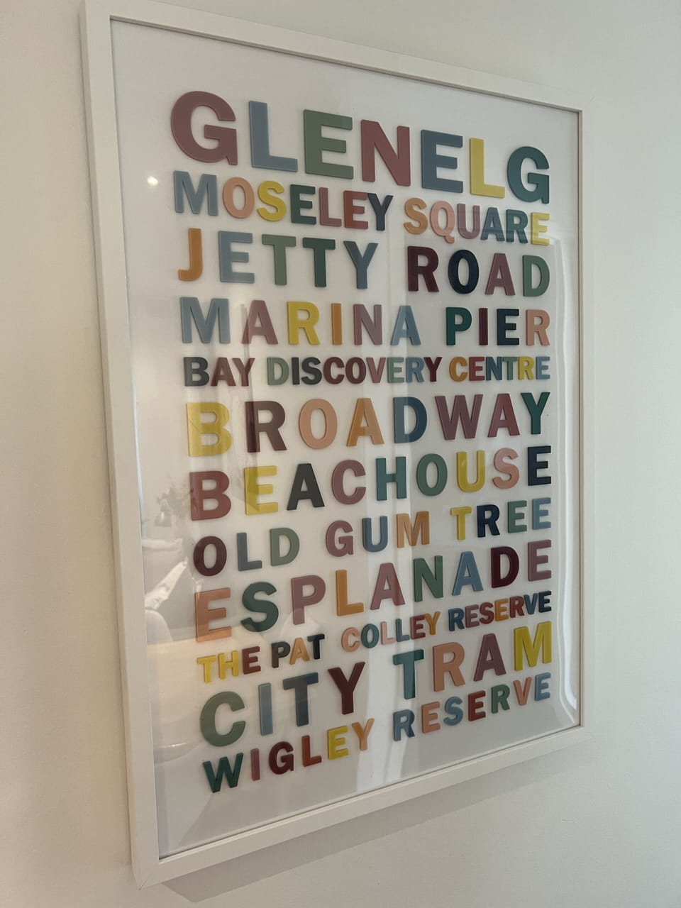 Wall art - popular destinations in Glenelg and surrounds