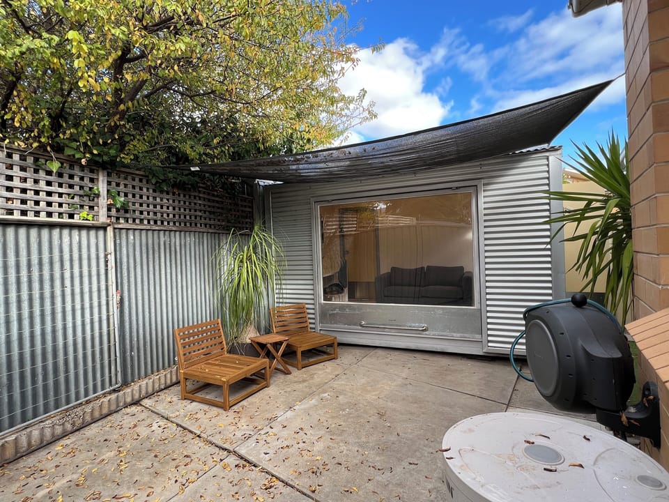 Shady private courtyard