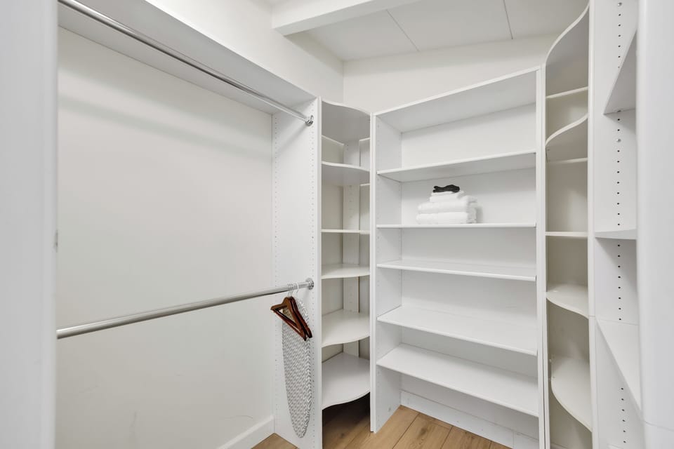 Primary bedroom's closet.