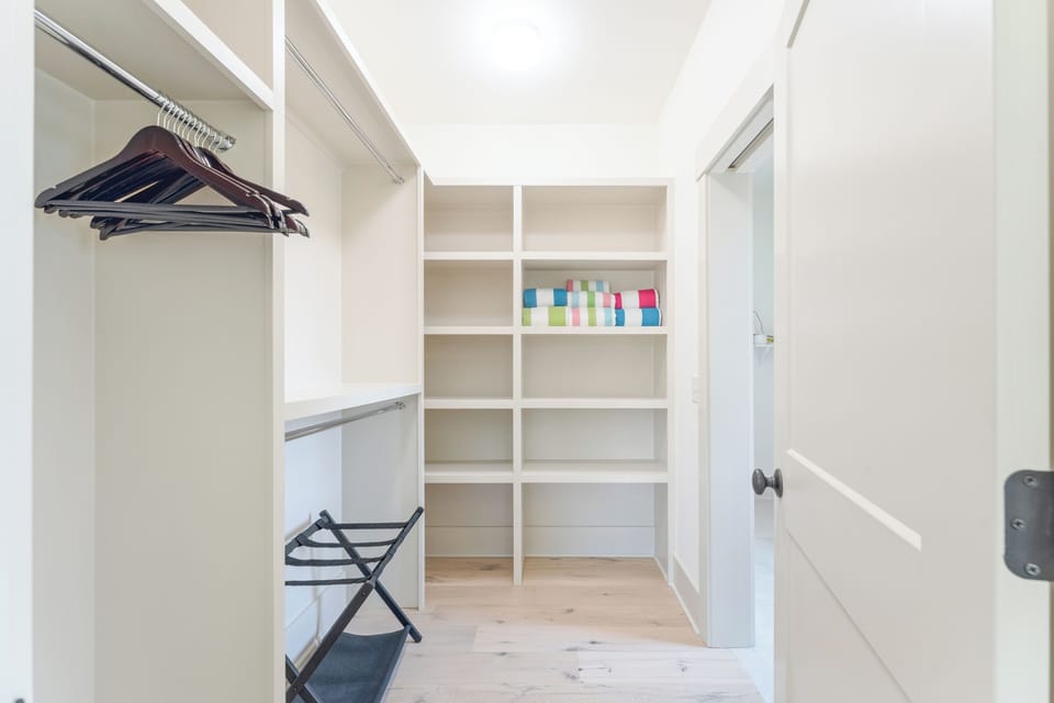 Walk-in closet.