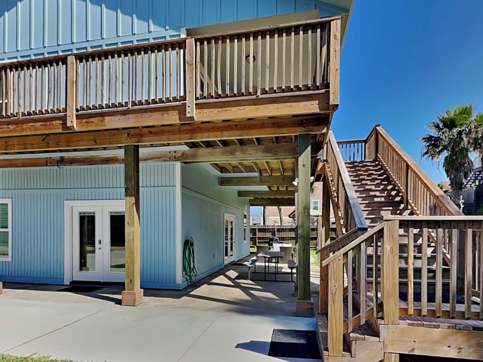 Covered Parking & Staircase to Main Level