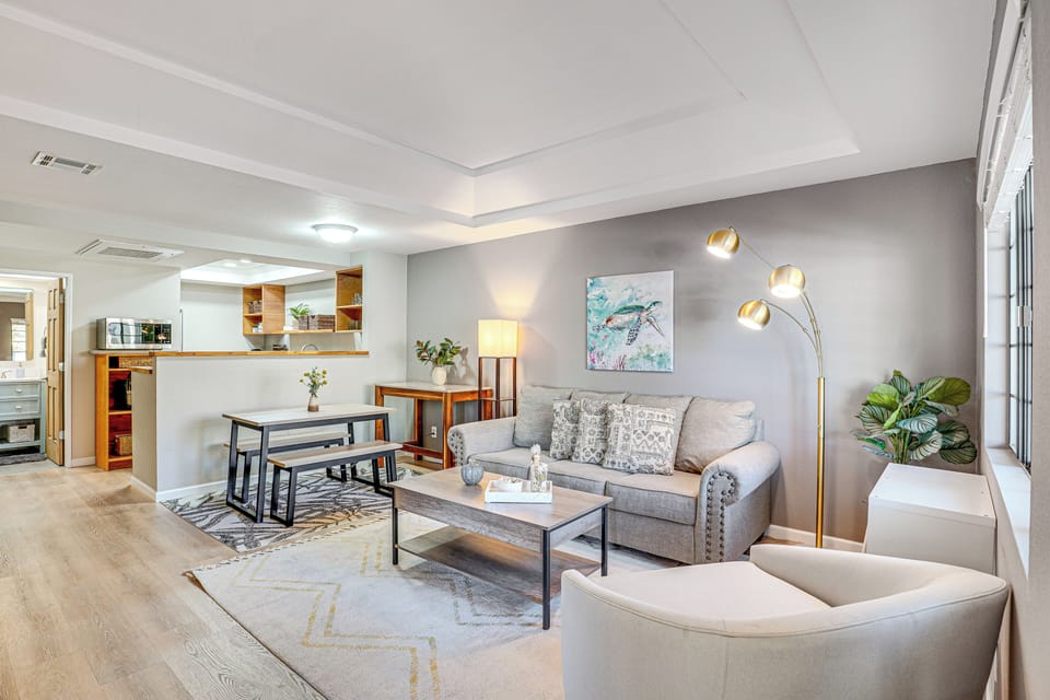 Tucson Vacation Rental | 1BR | 1BA | 753 Sq Ft | Small Step for Entry