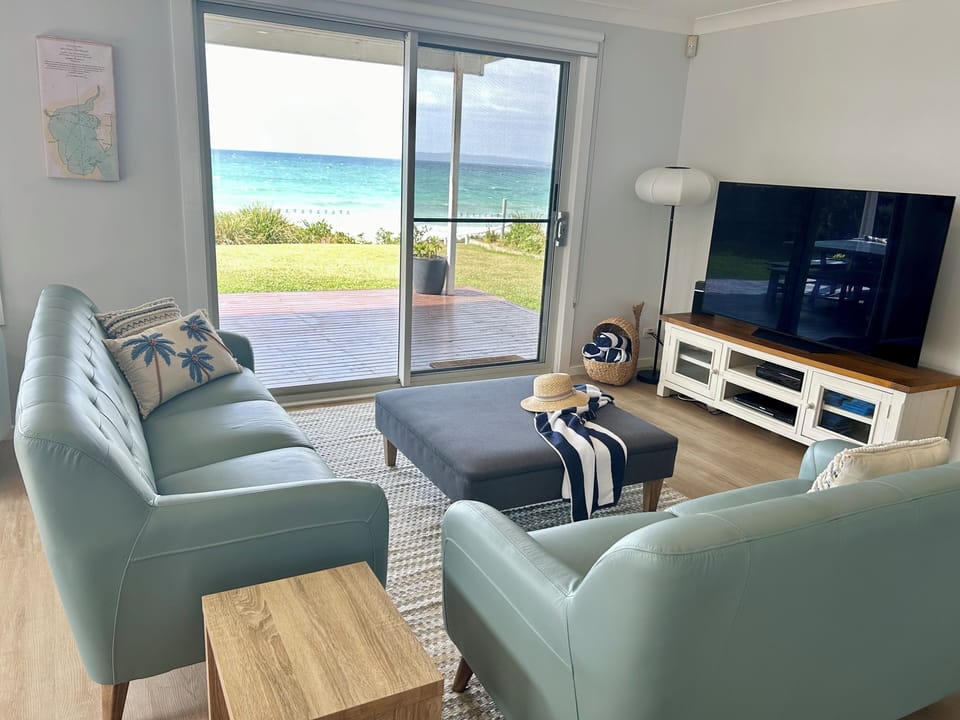 Living room with TV. Enjoy the view from within the house