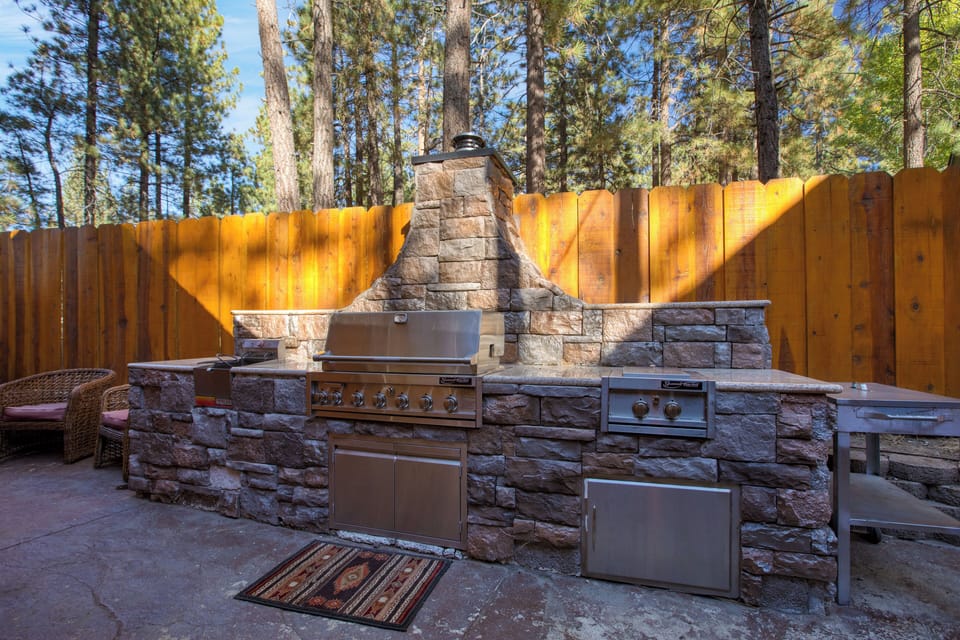 Grill and outdoor prep station.