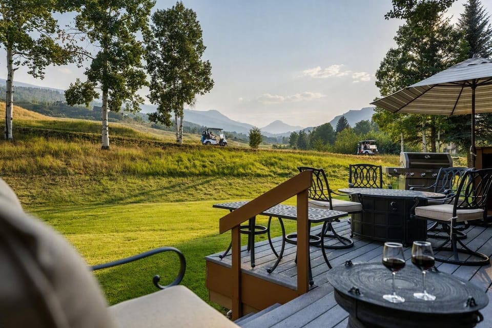Patio wit Mt. Daly Views