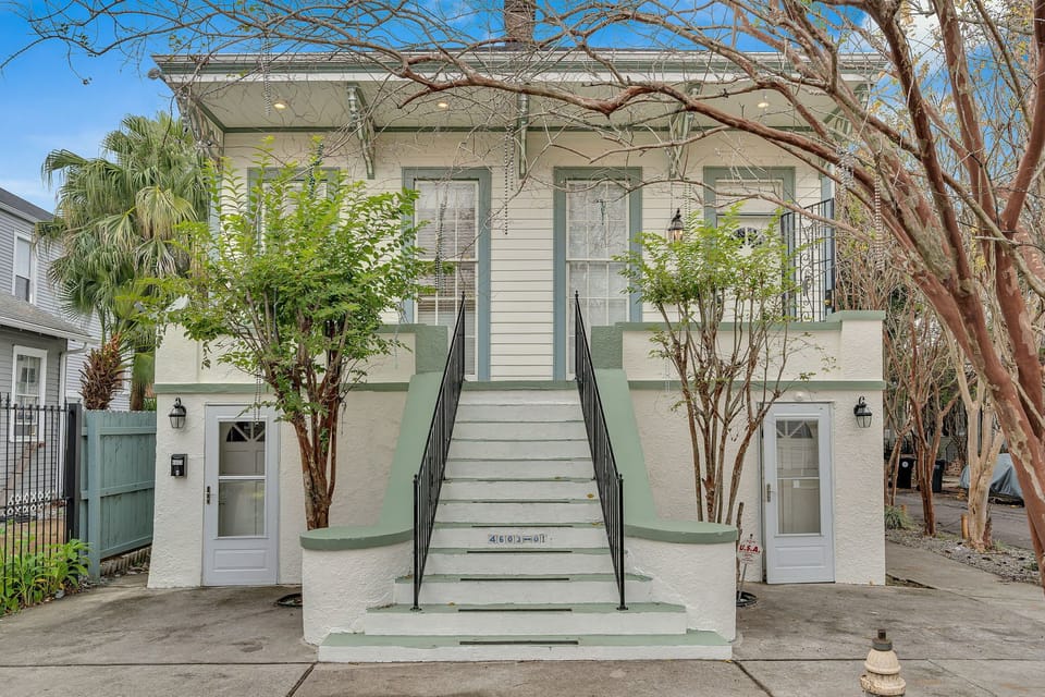 Welcome to your New Orleans retreat! Nestled beneath a canopy of lush trees, this charming home offers classic Southern charm with a front porch perfect for relaxing and soaking in the vibrant neighborhood atmosphere