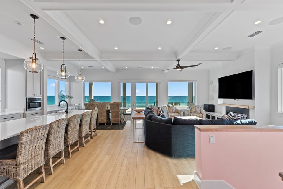 Spacious open concept