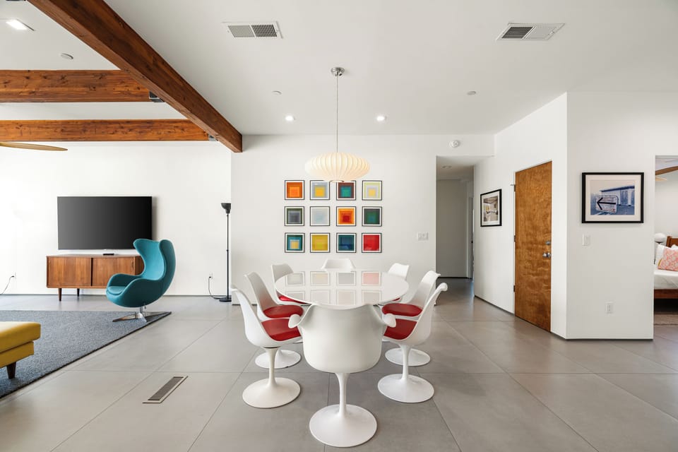 Dining table perfect for game night!