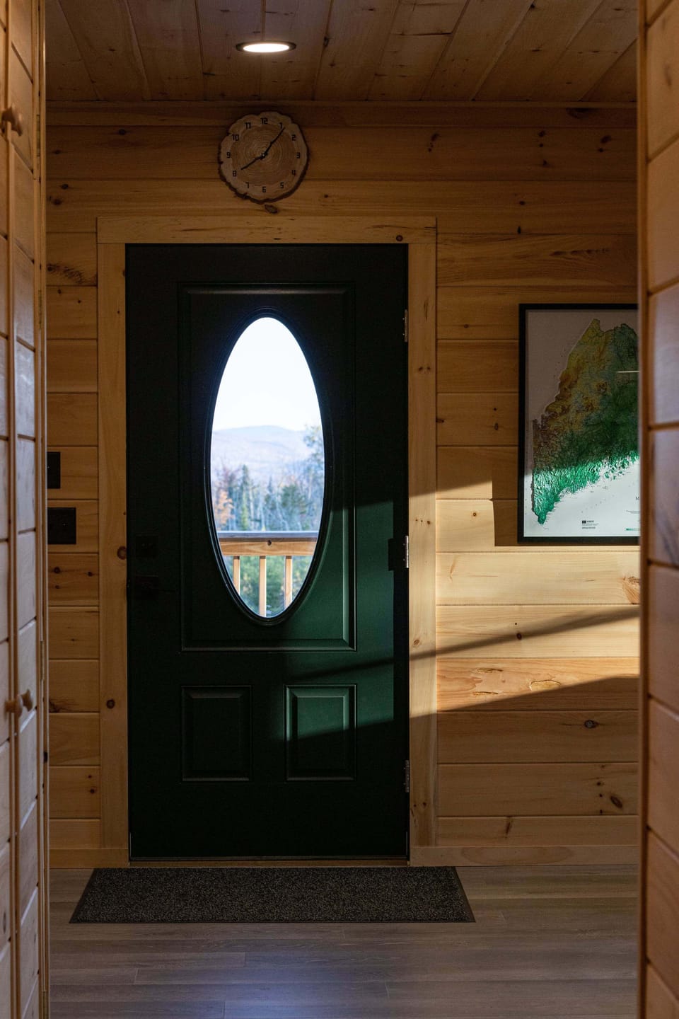 Back door from kitchen/dining room onto back porch