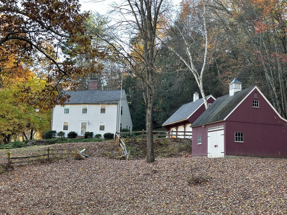 Barn and garage view