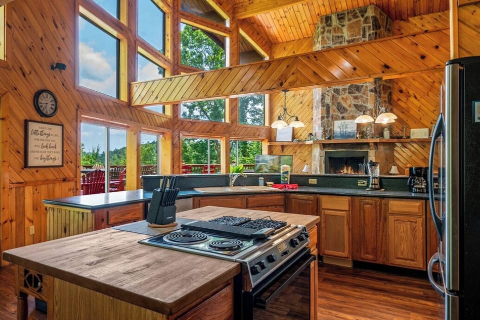 Open floor plan. 4200 square feet of luxury. One of two kitchens