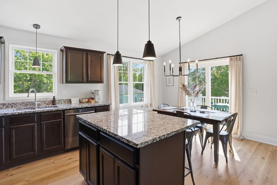 Kitchen and dining area
