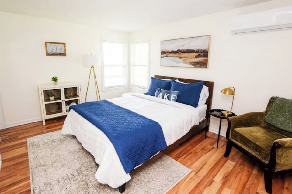enjoy a restful sleep in the master bedroom
