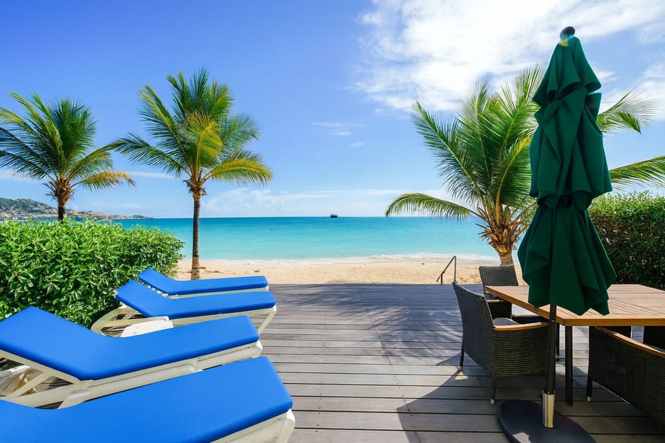 Tropical Deck with Ocean View