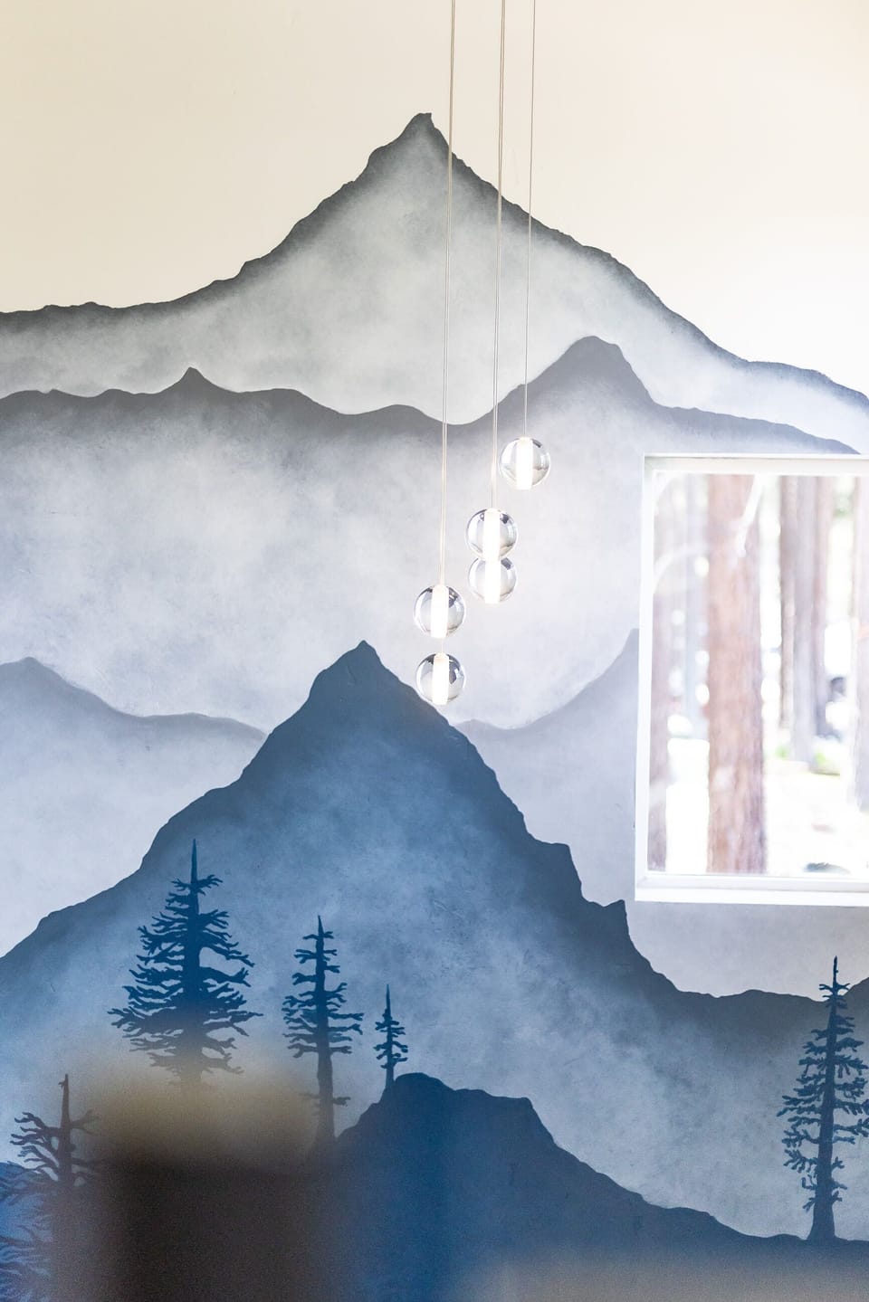 Mural leading upstairs