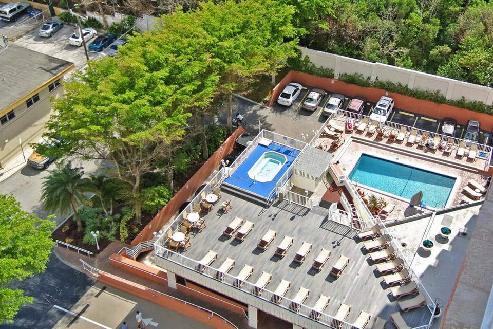 Bird's-eye view of Sundeck and Hot Tub