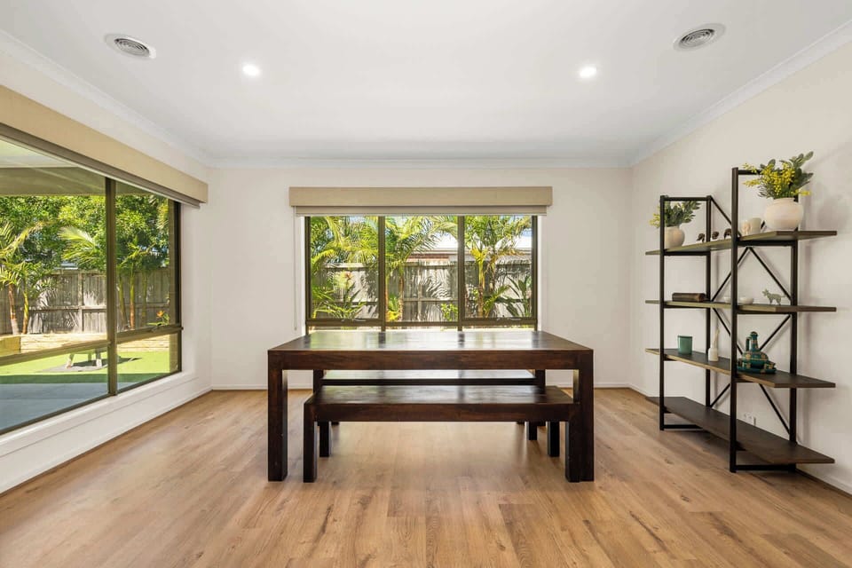 Dining space with ample room for all guests 