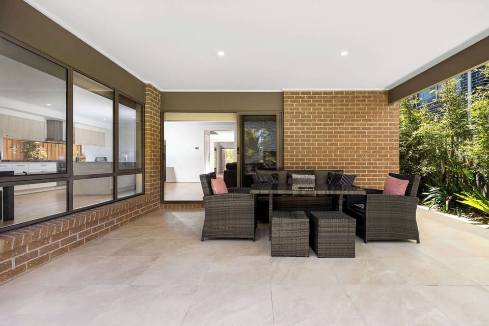 Undercover area with outdoor furniture