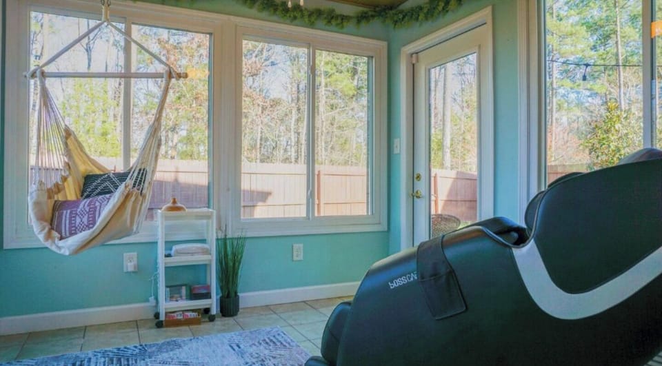 Spa Room w/ massage chair. Escape to your own personal oasis.