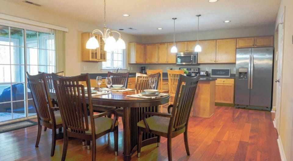 Enjoy delicious meals in our bright and airy dining room. 