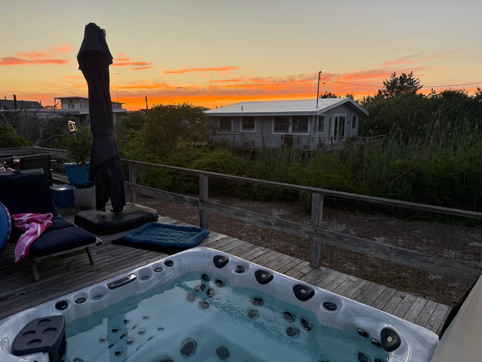 SUNSETS FROM BACK DECK