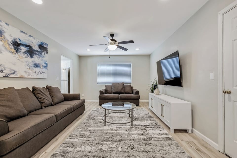 Living room with Smart TV