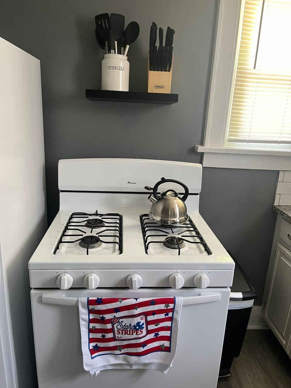 Stove with microwave