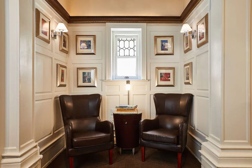 Settle into a quiet corner for intimate chats and calm downtime.