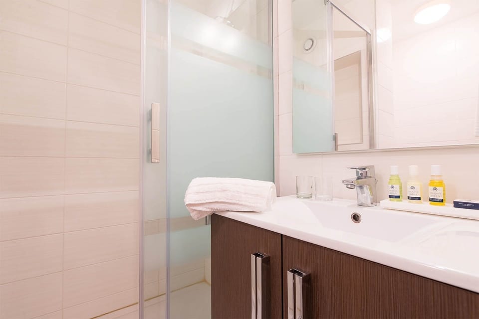 Get ready for your day in the bathroom.