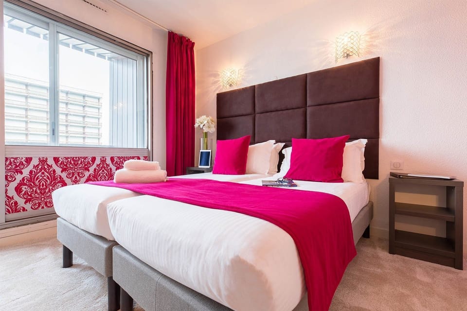 Get a good night's rest in the cozy bedroom.