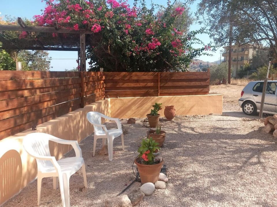 Our entrance and smoking area