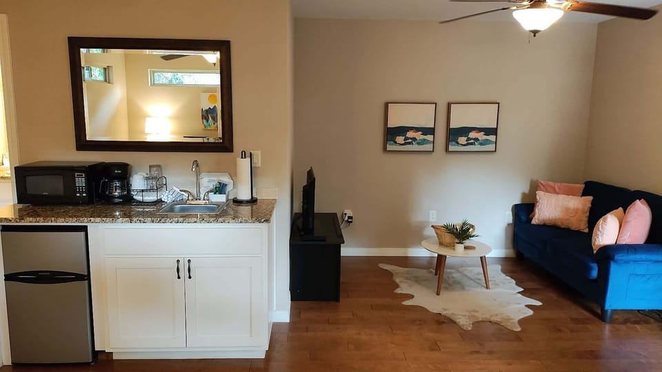 There's also a cozy studio available for your stay