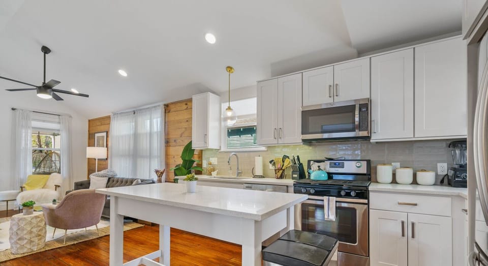 Large kitchen island for extra counter space